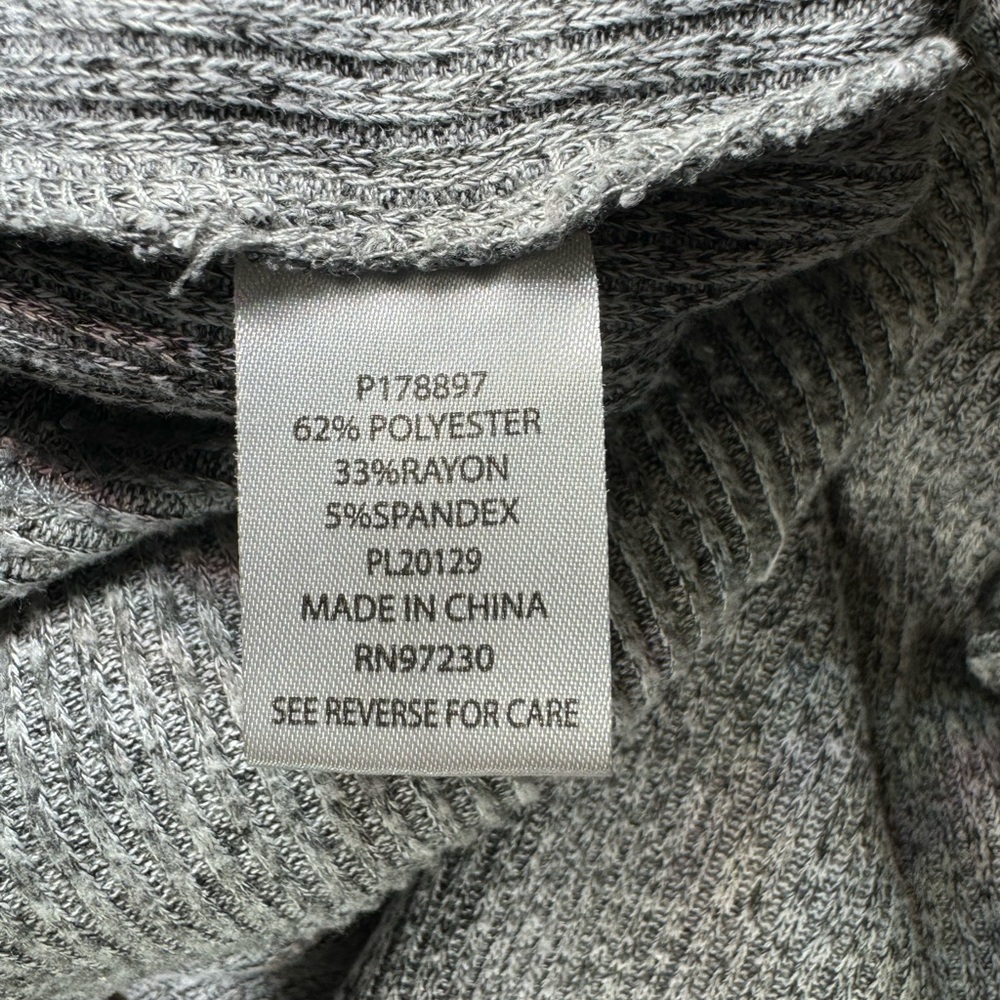 Absolutely Famous Gray Pullover Hoodie Lagenlook Sweater Size 3X - Picture 6 of 7